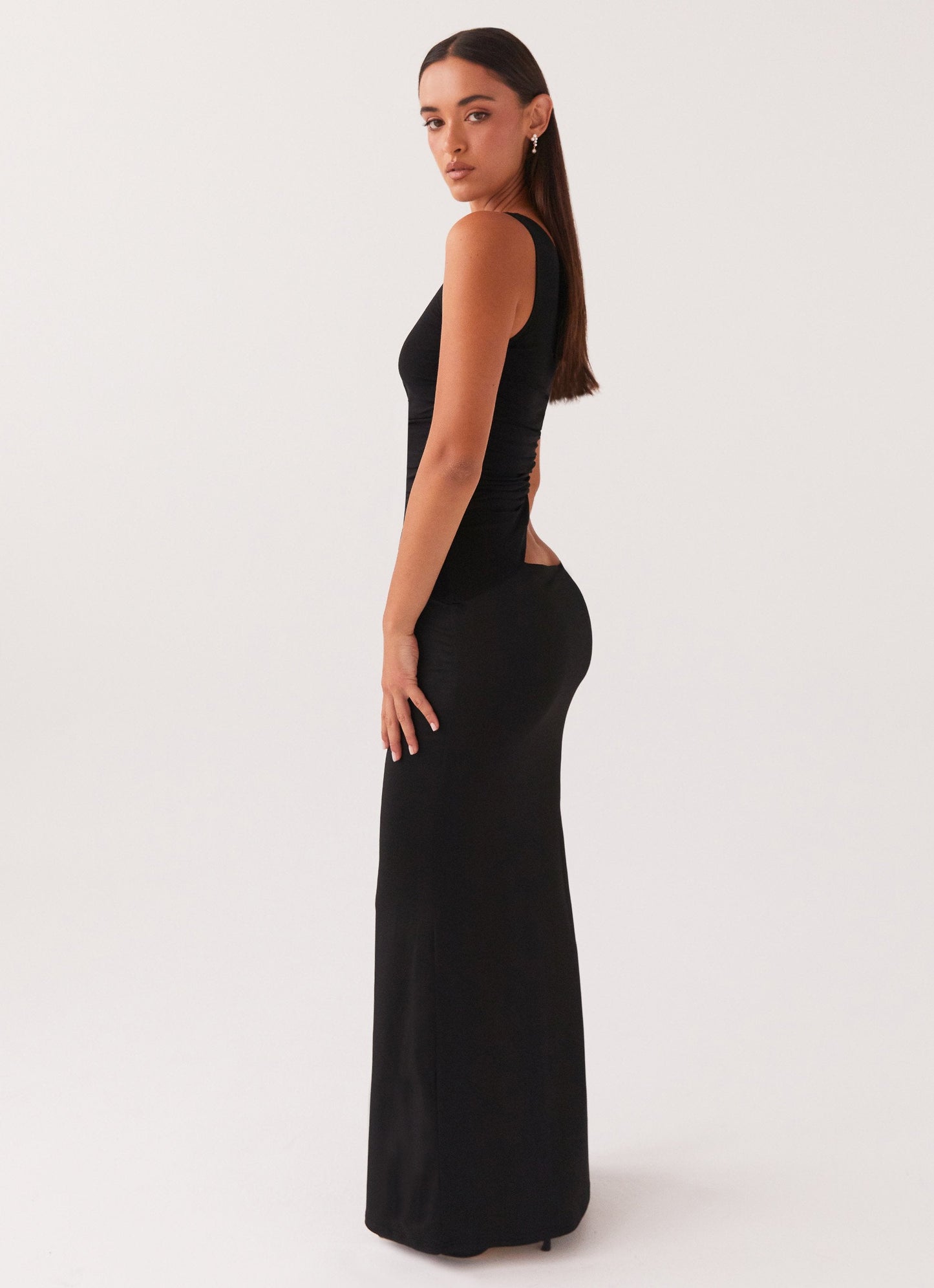 Celina | Maxi Festkjole Lys Gul One-Shoulder Cut-Out til Kvinder