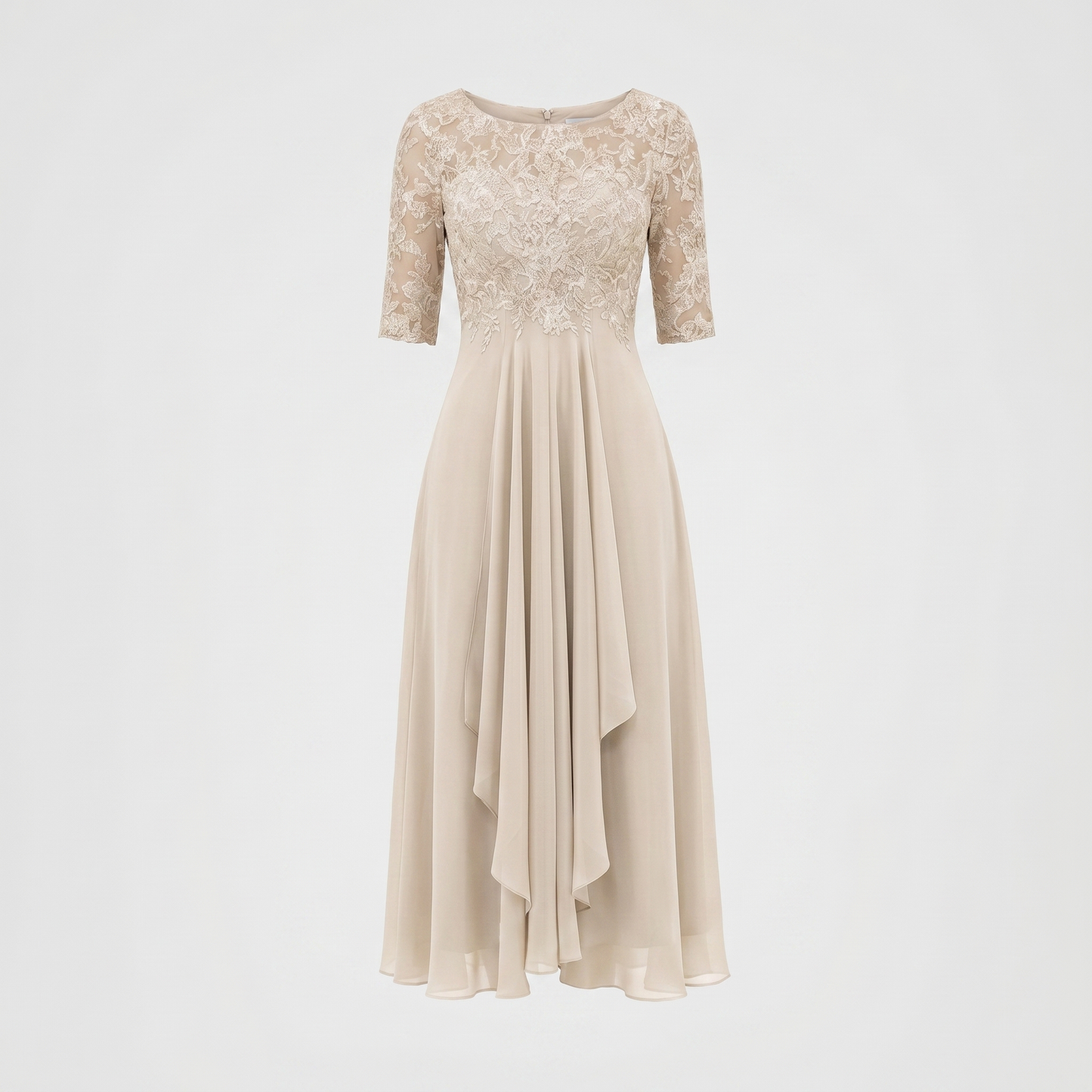 Camille Dupont midi-aftenkjole beige - product