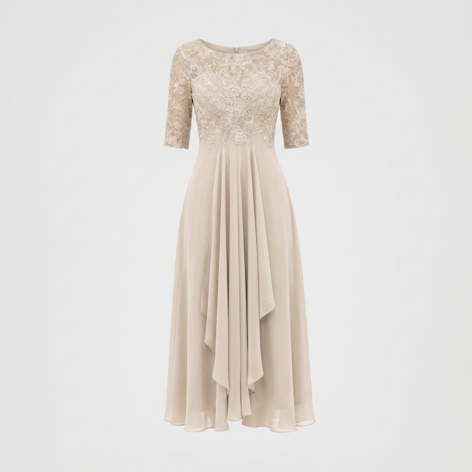 Camille Dupont midi-aftenkjole beige - product