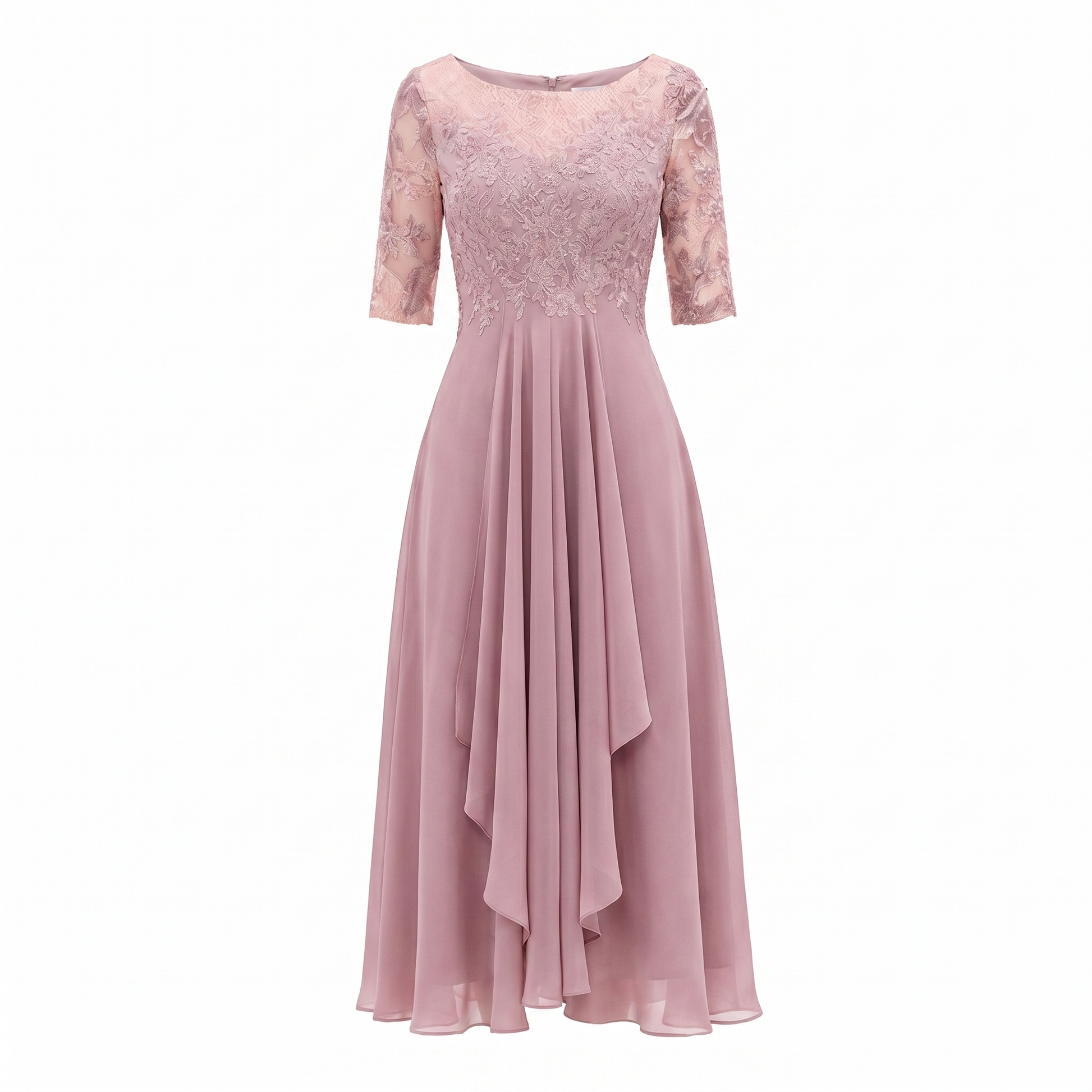 Camille Dupont midi-aftenkjole lyserod - product